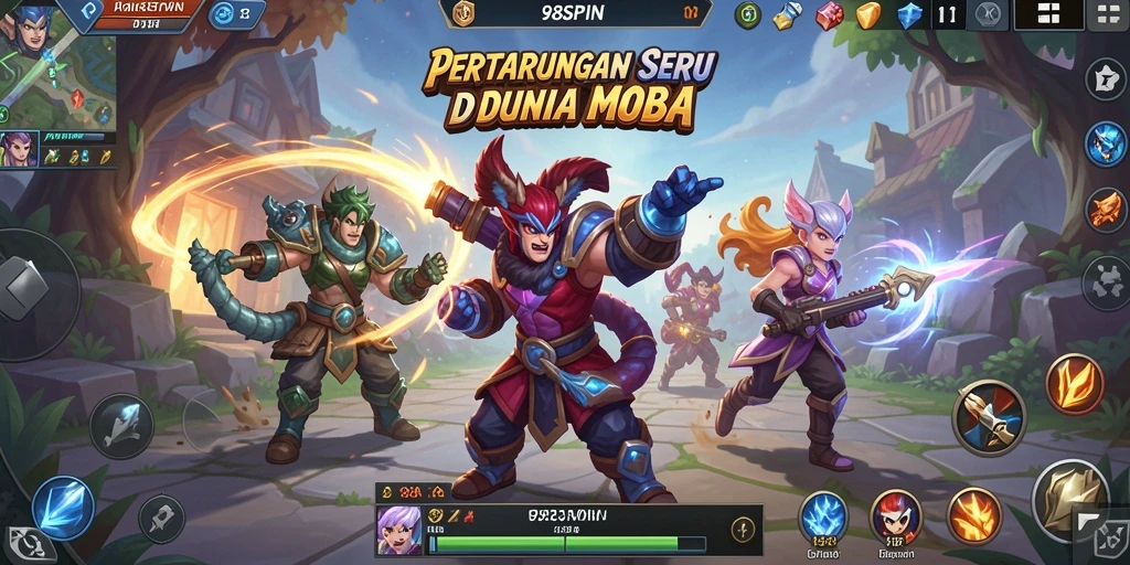 Tampilan menarik dari gameplay 98SPIN yang seru dan strategis.