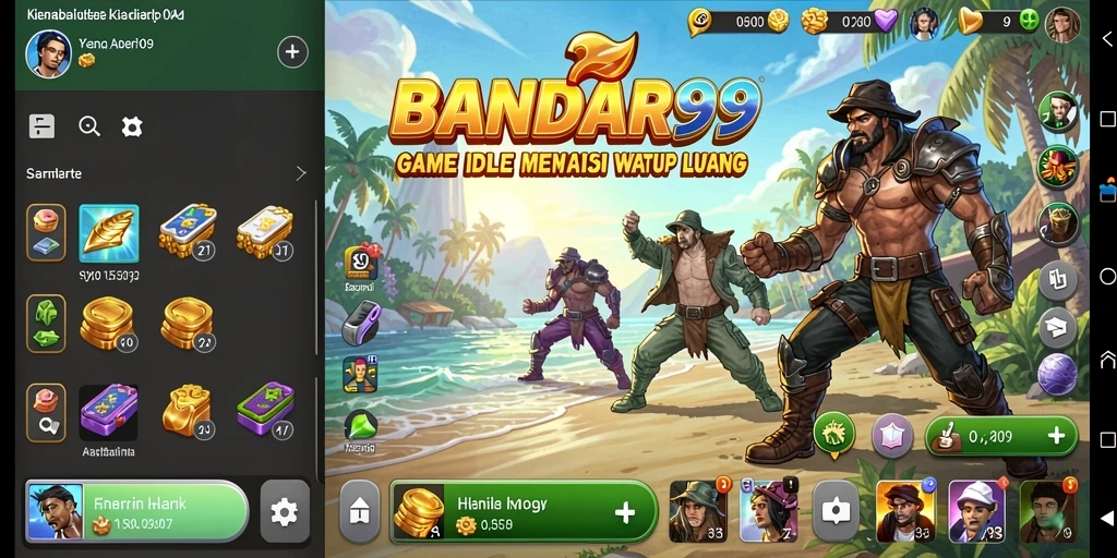 Tampilan gameplay menarik dari BANDAR99 yang menggambarkan keseruan game Idle.