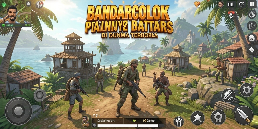 Tampilan gameplay BANDARCOLOK yang memukau dalam dunia open world.