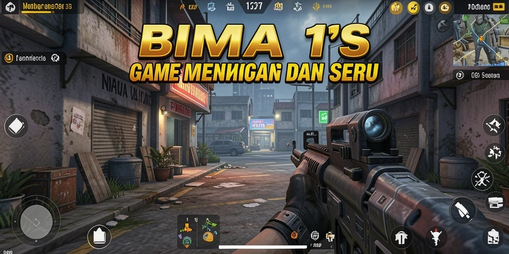 Gameplay menegangkan dalam BIMA11 dengan aksi tembak-menembak yang seru.