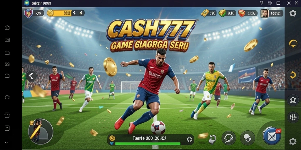 Screenshot utama CASH777 menampilkan momen mendebarkan dari gameplay olahraga.