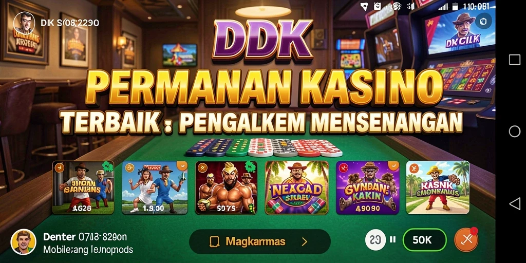 Tampilan gameplay Kasino yang mendebarkan di DKK.