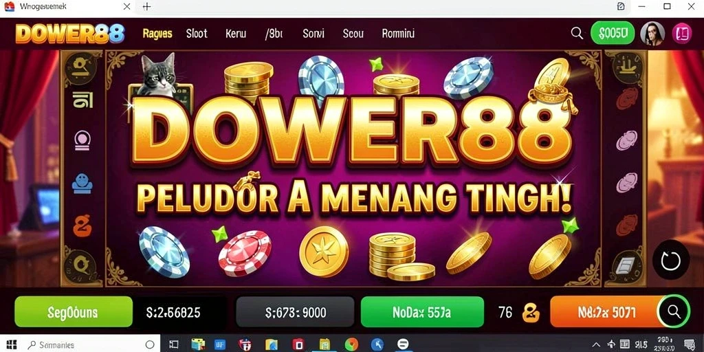 Screenshot gameplay DOWER88 yang menampilkan berbagai tema Slot.