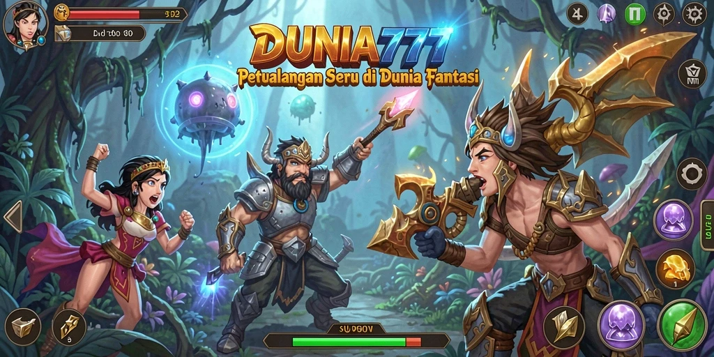 Tangkapan layar menampilkan gameplay menawan dari DUNIA777.