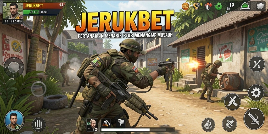 Tampilan menakjubkan dari gameplay Tower Defense di JERUKBET.
