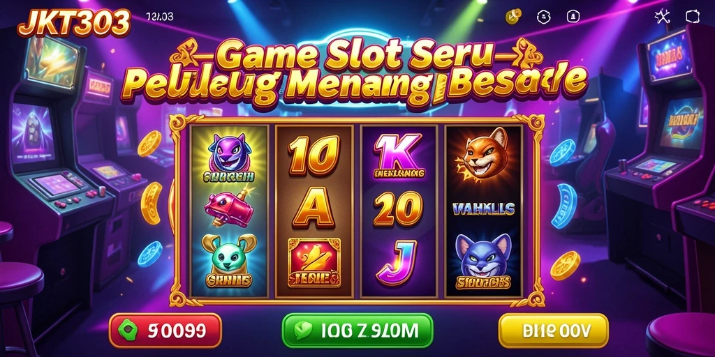 Screenshot utama menampilkan gameplay dinamis dari Slot JKT303.