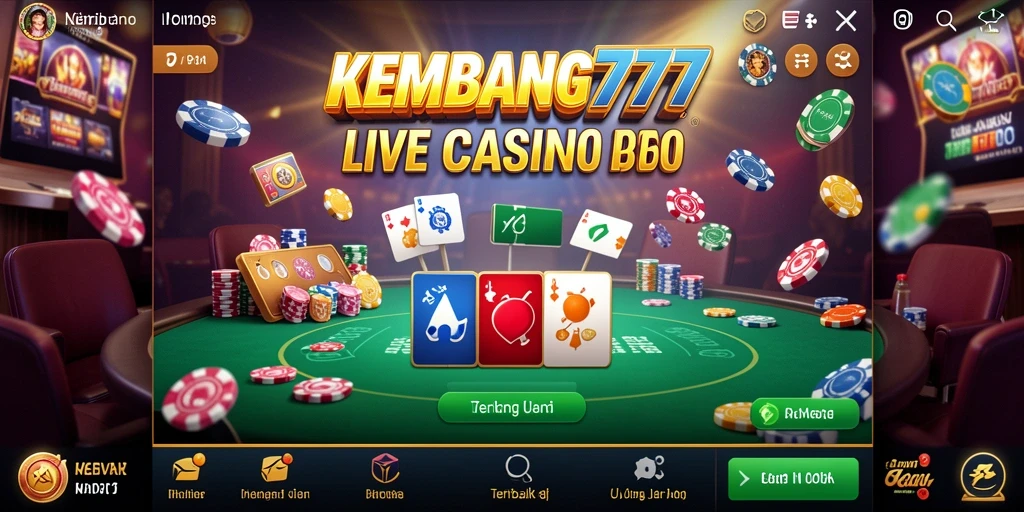 Gameplay seru KEMBANG777 dengan dealer profesional dan interaksi langsung.