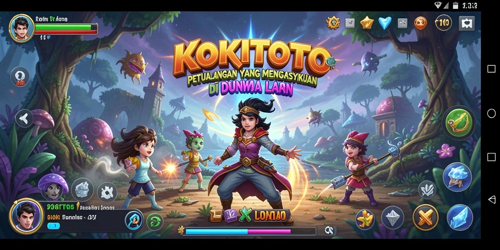 Tampilan gameplay KOKITOTO yang menakjubkan dan seru.