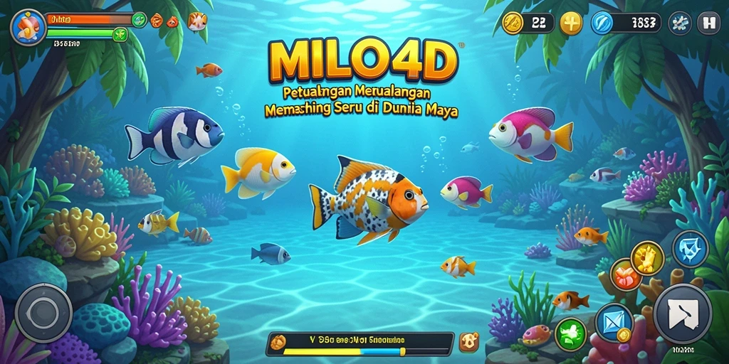Tampilan gameplay <strong>MILO4D</strong> yang memukau dengan suasana memancing yang realistis.