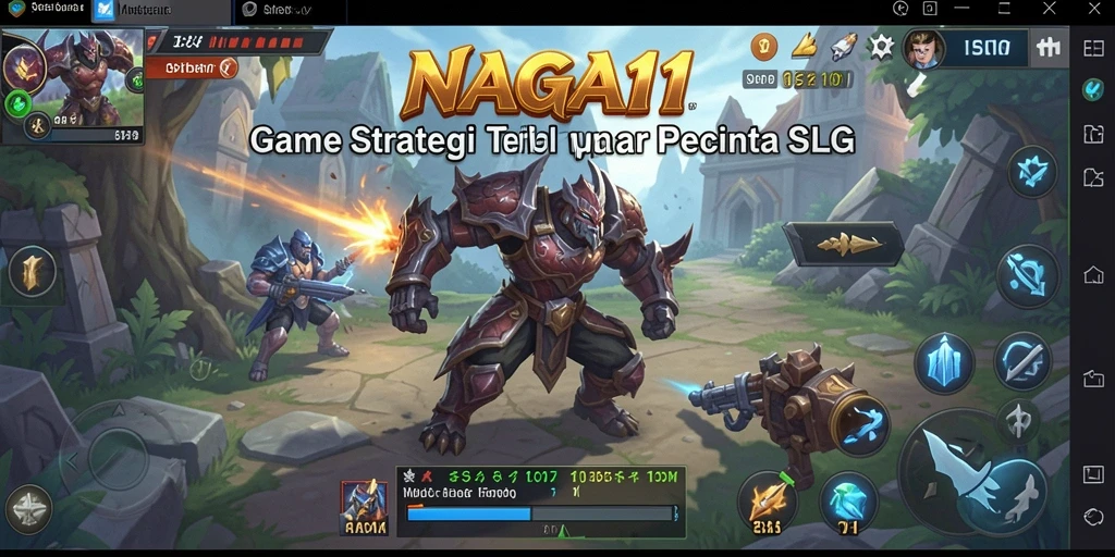 Tampilan gameplay NAGA11 yang menakjubkan dalam pertempuran intens.