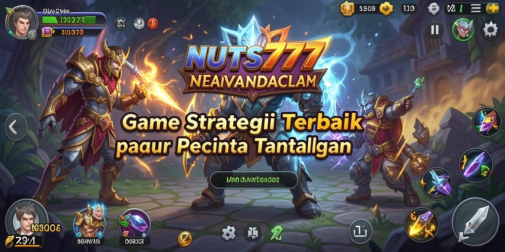 Screenshot utama NUTS777 menampilkan aksi intens dan strategi permainan.