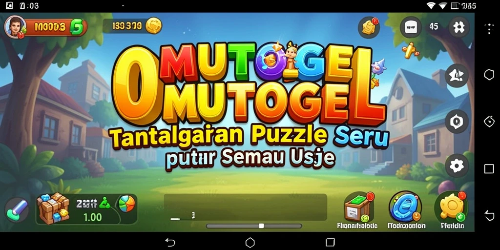 Screenshot gameplay OMUTOGEL yang menampilkan tantangan puzzle menarik.