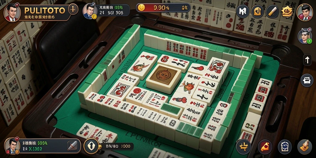 Screenshot PULITOTO menampilkan permainan Mahjong yang seru dan menarik.
