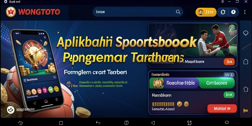 Tampilan utama WONGTOTO dengan antarmuka sederhana dan informasi taruhan.